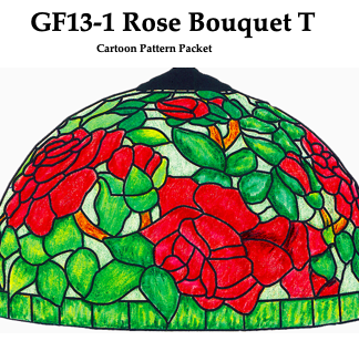 Worden GF13-1 Rose Bouquet Lamp Pattern