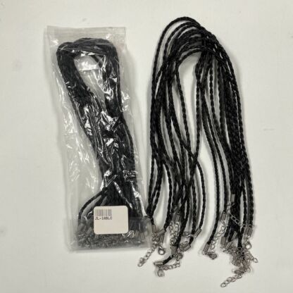Braided Leather Cord 18" Necklace - 20 pc.