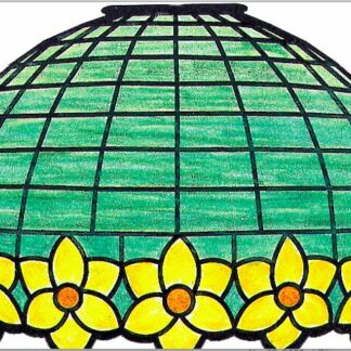 Worden G19.5-4 Narcissus Border Lamp Pattern