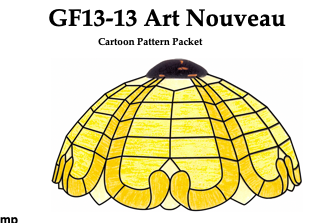 Worden GF13-13 Art Nouveau Lamp Pattern