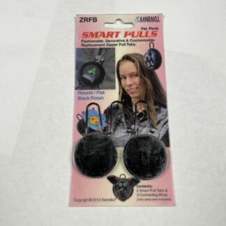 Smart Zipper Pulls-Aanraku- Black Finish Flat