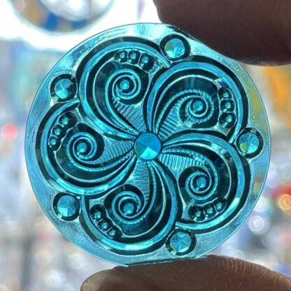 Textured 35mm Jewel FBJ35-05 Turquoise