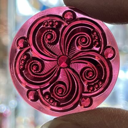 Textured 35mm Jewel FBJ35-340 Cranberry