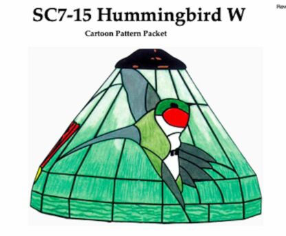 Worden SC7-15 Hummingbird with Filigrees Lamp Pattern