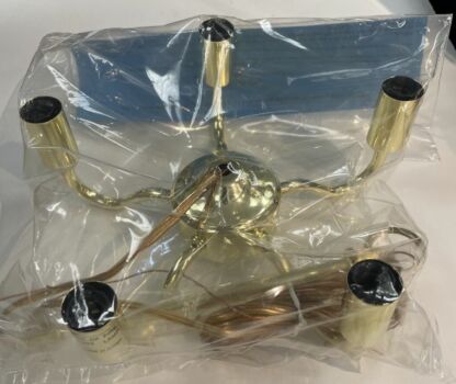 Worden 5-Light Chandelier Cluster - Polished Brass