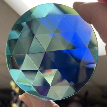 Dichroic Round 75mm Jewel BR75-05 Turquoise - Image 2