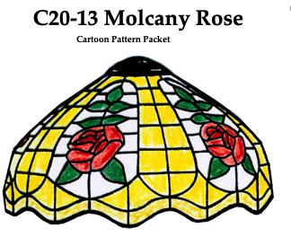 Worden C20-13 Molcany Rose Lamp Pattern