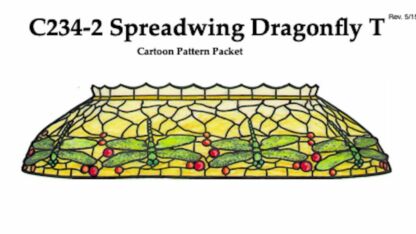 Worden C234-2 Spread Wing Dragon Fly Lamp Pattern