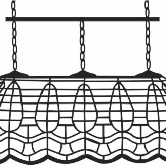 Worden C234-6 Two Border Geometric Lamp Pattern
