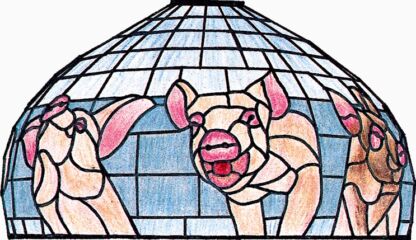 Worden CF18-11 Four Lil' Pigs Lamp Pattern