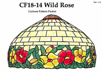 Worden CF18-14 Wild Rose Lamp Pattern