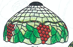 Worden CF18-25 Wine Connoisseur Lamp Pattern