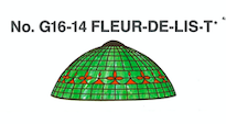 Worden G16-14 Fleur-De-Lis Lamp Pattern