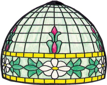 Worden G16-9 Floral Border Lamp Pattern