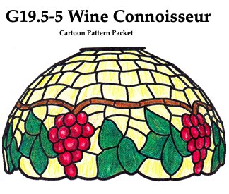 Worden G19.5-5 Wine Connoisseur Lamp Pattern