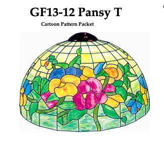 Worden GF13-12 Pansy T Lamp Pattern