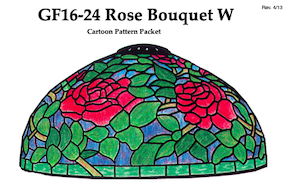 Worden GF16-24 Rose Bouquet Lamp Pattern