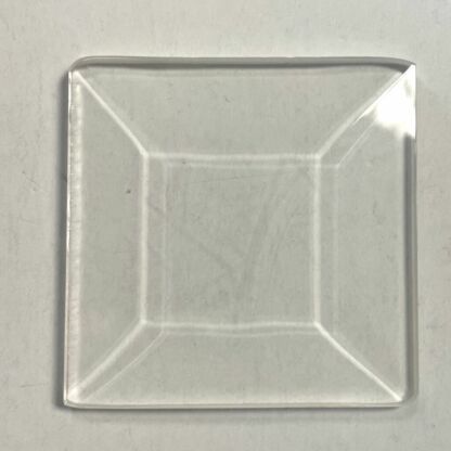 2" x 2" GNA Antique Clear Bevel Square - Image 2