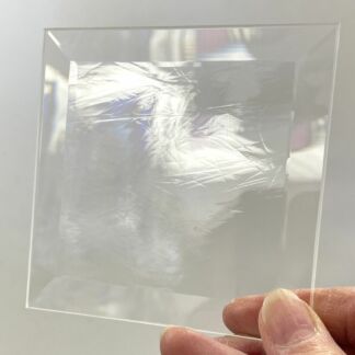 4" x 4" GNA Antique Clear Bevel Square