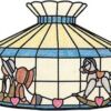 Worden P20-12 Country Kids & Rocking Horse Lamp Pattern