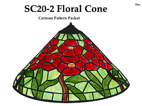 Worden SC20-2 Floral Cone Lamp Pattern