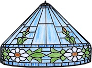 Worden SC20-7 Floral Border Lamp Pattern