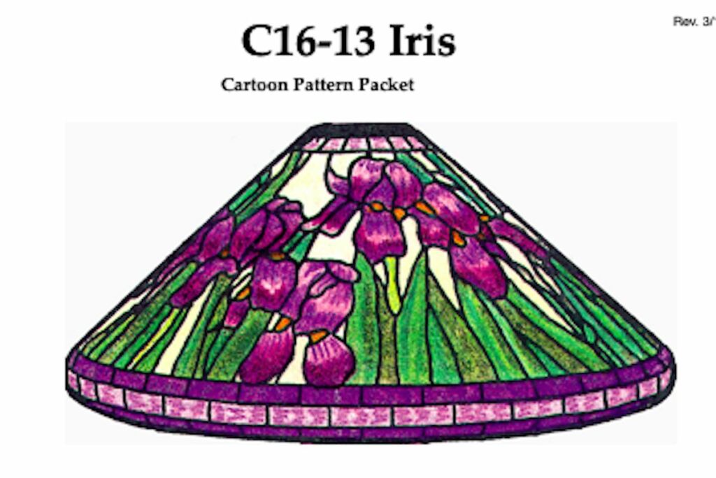 Iris tiffany lamp hotsell