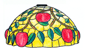 Worden GF16-7 Little Apple w/ Fruit Lamp Pattern