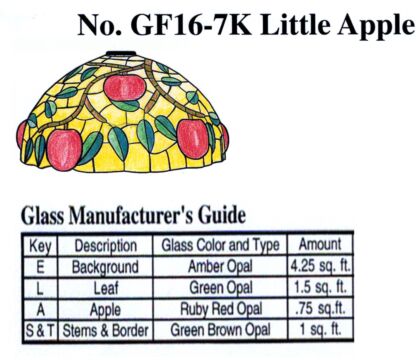 Worden GF16-7 Little Apple w/ Fruit Lamp Pattern - Image 3