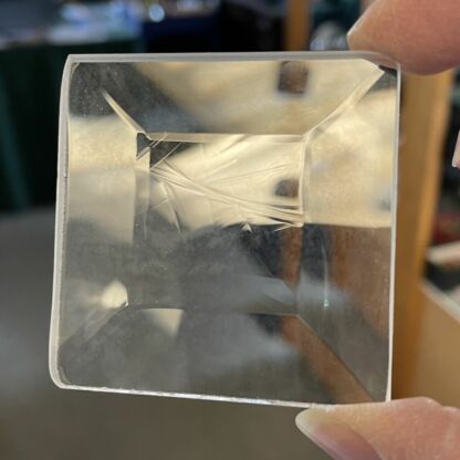 2" x 2" GNA Antique Clear Bevel Square