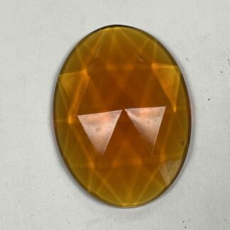 Faceted Oval 30mm x 40mm Jewel-331-02 Amber