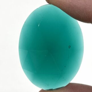 Faceted Oval 30mm x 40mm Jewel-331-312 Aqua