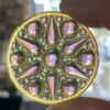 Dichroic Round 42mm Jewel BC42-313 Vaseline Yellow - Image 3
