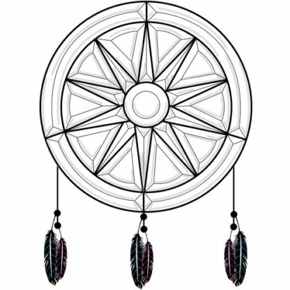 Beveled Glass Cluster - MEC831 Dream Catcher - Image 2