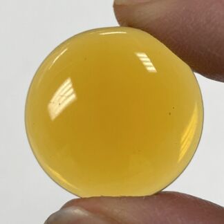 Smooth 25mm Round Jewel FB25-02 Amber