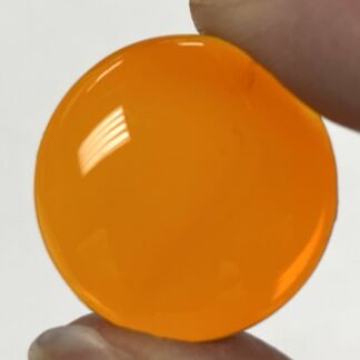 Smooth 25mm Round Jewel FB25-09 Orange