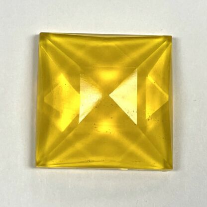 Faceted Square 25mm Jewel - Yellow FQ25-13 - Image 2