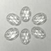 OV2518-01 Faceted Oval 18mm x 25mm Jewel Clear - Set of 6
