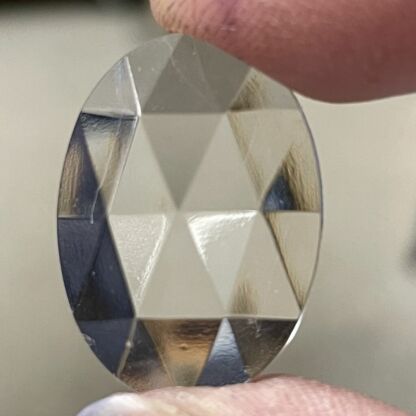 OV2518-01 Faceted Oval 18mm x 25mm Jewel Clear - Set of 6 - Image 2