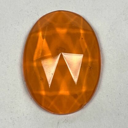OV2518-09 Faceted Oval 18mm x 25mm Jewel Orange - Image 2