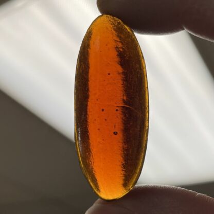 Old World Smooth Oval Jewel - OV4920-21 Dark Amber - Image 3
