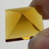 Pyramid Square 18mm Jewel - Amber PT18-02