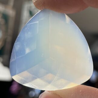 Faceted 35mm Rounded Triangle Jewel TRI35-11 Opal
