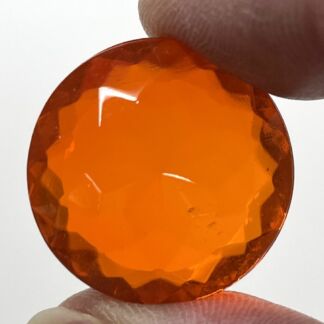 Faceted Jewel 357-09 Double 25mm Orange