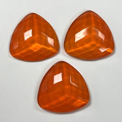 Faceted 35mm Rounded Triangle Jewel TR3509 - Image 2