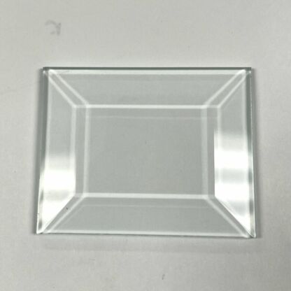 2" x 2 1/2" Clear Bevel Rectangle