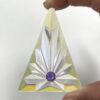 DR7652-01 Pressed Triangle Jewel-Clear Dichroic
