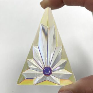 DR7652-01 Pressed Triangle Jewel-Clear Dichroic