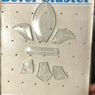 BC4B- Fleur-De-Lis Beveled Glass Cluster