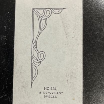 Clear Beveled Glass Corner - HC15L - Left